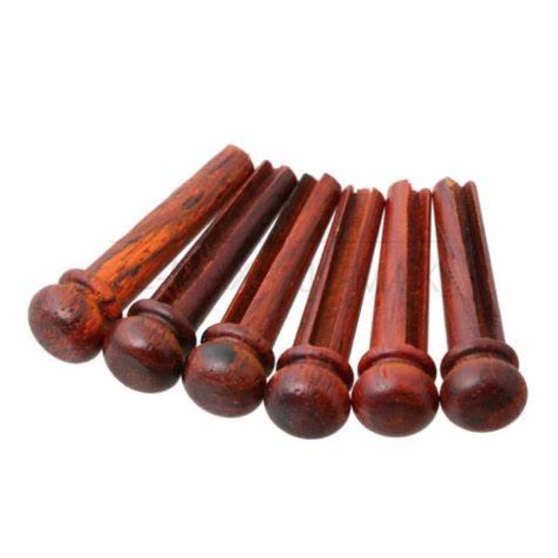 DISENS Acoustic Guitar Bridge Pins, Guitar Pins,Wood Guitar Pins,Guitar Replacement Parts (Cocobolo Wood) - Image 1